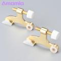 Unique Rubber Tip Door Stop 2pcs Satin Nickel Door Stopper with Adjustable White Rubber Bumper Tips Easy Installation Durable Hinge Pin Door Stop Doorstop Hinge Pin. 