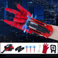 Spiderman Web Shooter Toy Kids Plastic Spiderman Launcher Gloves Wrist Toys Set Gift For Kids Spider Web Shooting Game - 2 Sets of Kids Spider Hero Role Play Launcher Gloves with Wrist Toy Set, Movie Theme, Plastic & Nylon Material. 