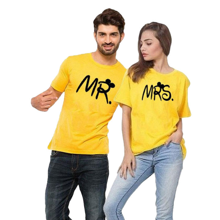 Mr and Mrs Matching T-Shirts For Couple