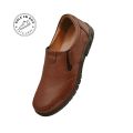 Strobel Handmade Pure Leather Brown Degar Shoes. 