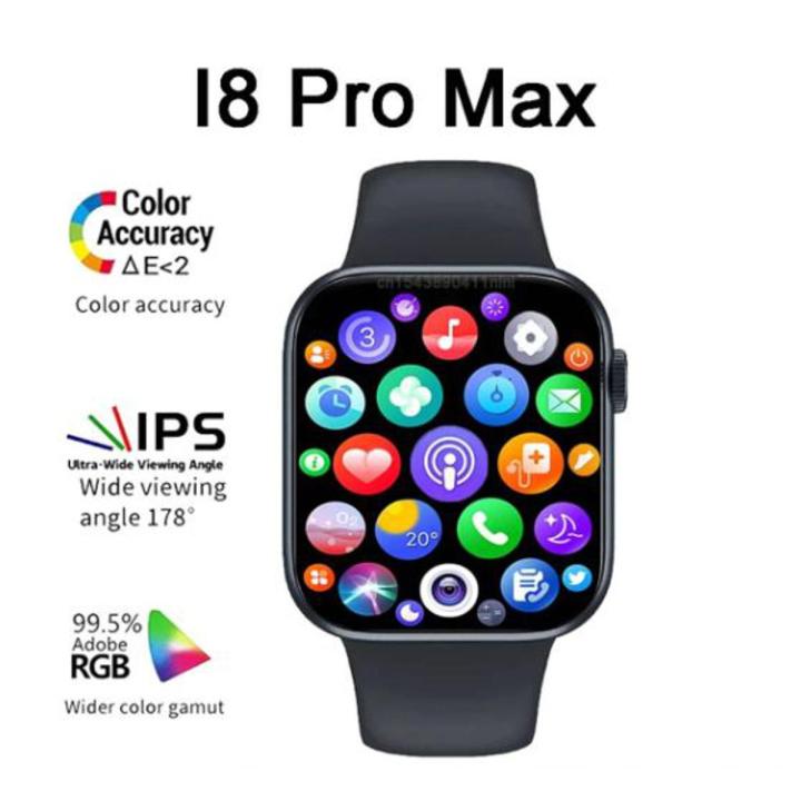 i8 Pro Max Smart Watch | Series 8 | New Smartwatch Latest 2022 | For IOS and Android | sports fitness Watch | Hi watch i8 pro smart watch | Bluetooth Calling Scroll feature Full Screen Touch | i8 pro max smartwatch | Smart watch for boys and Girls