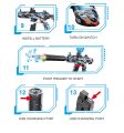 M416 Gel Blaster Rechargeable Electric Machine Toy Gun With 1000 Pcs Gel Balls - Electric Gel Blaster Glock Gun Toy Automatic Rechargeable Toy gun Electric Shooting Children Beads Balls Gel Ball Splatter Ball Blaster Orbeez Toy Gun For Kids Indoor Outdoor. 