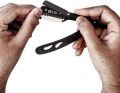 OCBA Shaving Razor Professional Straight Razor Black Multi Blade Barber Razor Safety Razor Ustra. 