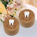Kids Tooth Box Lost Teeth Storage Box Children Teeth Collection Souvenir Box Dropped Tooth Keepsake Preservation Wooden Box. 