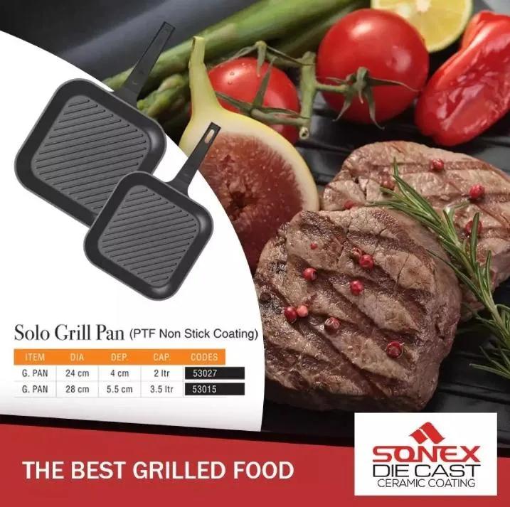 SONEX%20Non-Stick%20GRILL%20PAN%20Die%20Cast%20Ceramic%20Coating%20-%2024cm%20-%20Black%20-%20Image%205
