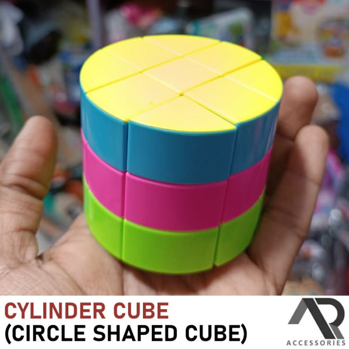 3x3 High Speed Quality Circle Shape Cube Sticker Less with One Hand Movement and Smooth Play Round Shape Rubik Cube Puzzle
