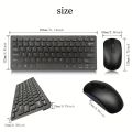 KM901 Keyboard Mouse Combo 2.4G78 Keys Mini Keyboard and Mouse Set Portable Office Combo Mini Black Wireless Keyboard And Mouse Combo Set For Notebook Laptop Mac Desktop PC Computer Smart TV PS4 - MAC, Windows 10 /8.1 /8 /7 /XP /Vista, Linux. 