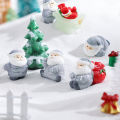 Santa Resin Ornament Beautifully Plant Pot DIY Christmas Santa Mini Figurine. 