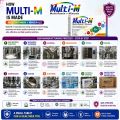 MULTI-M (MultiVitamins & Minerals) Immune Deficiency 20Tablets. 