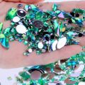 15g 300pcs Variety of Shapes Sizes Many Colors Flat Back Acrylic Rhinestones Decorations Face Gems DIY Clothes Crafts. 
