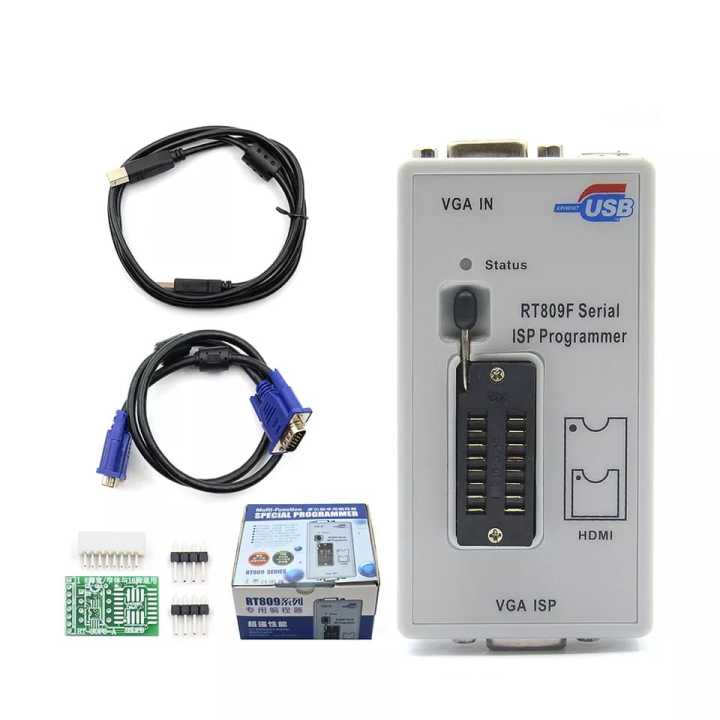 RT809F Programmer + SOP8 IC Adapter Clip + 1.8V/SOP8 VGA LCD Programmer Universal Adapter