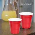 50 pcs red disposable plastic cups 5.5oz coffee drinking wedding party tableware glasses supplies. 