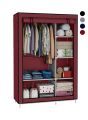 Storage Wardrobe Foldable and Movable Cloth/Fabric Wardrobe with Zip Up Collapsible Cupboard. 