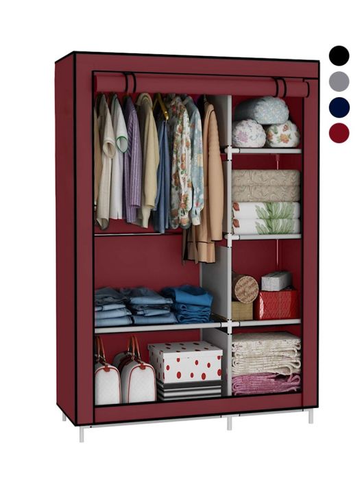 Storage%20Wardrobe%20Foldable%20and%20Movable%20Cloth/Fabric%20Wardrobe%20with%20Zip%20Up%20Collapsible%20Cupboard%20-%20Image%206