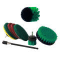 9Pcs Drill Brush Attachment Kit Power Scrubber Drill Brushes with 6 inch Long Reach Extension for Cleaning Bathroom, Kitchen, Garden, Floor, Tub, Bbq Tool, Automotive. 