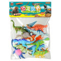 11 Pcs Set - Large Size 7 Inch - Soft Rubber World Jurassic Park Dinosaur Toys - Wild Animal Figure Jungle Zoo Dinosaurs Toy Set For Kids Boys and Girls - 15 cm / 7 Inch. 