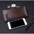 JEEP BULUO Man Long Wallet Men Casual Hand Purse Card Holder Men's Clutch Bag. 