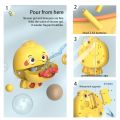 1pc Baby Bath Toys Bubble Machine Duck Music Kids Bath Toy Bathtub Soap Automatic Bubble Maker Baby Bathroom Toy For Children. 