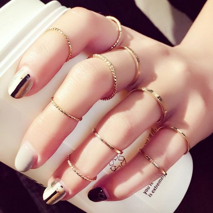Fashionable Unique Classic Ring Set Jewelry for Girl