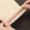 Natural Bamboo Fiber Bath Exfoliating Glove Scrubber Washcloths Bathing Glove. 