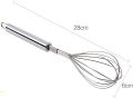 Stainless Steel Whisk,Whisk Egg Beater,Wisk Manual Whisk Balloon Whisk Set for Mixing Sauces, Marinades, Cake Batter,. 