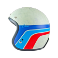 Motorcycle Helmet - Origine Classic Matt Vintage White Helmet. 
