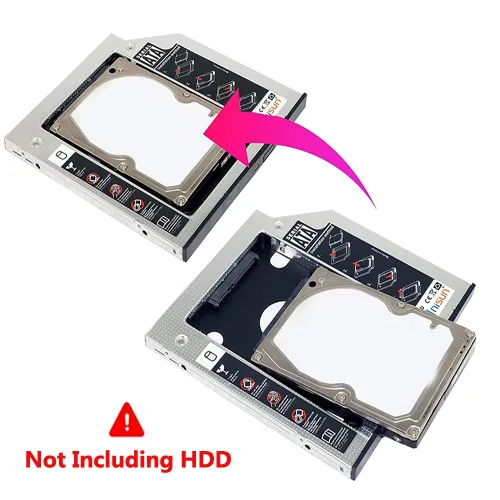 2nd Sata Hard Disk Drive Caddy for CD/DVD Drive Slot