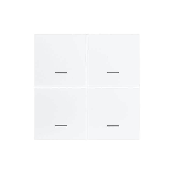 Tuya ZigBee Smart Scene Switch 4 Gang Smart Switch 12 Scene Switch Push Button Controller Supports Home Assistant