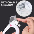 Nail Clipper for Acrylic Nails U Word False Tips Edge Cutter Trimmer Triple Cut with Measure Dial Manicure Scissors Tools. 