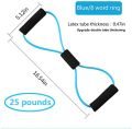 Figure 8 Power Resistance Band  Yoga Stretching Bands  Yoga Gym Fitness Pulling Rope for Women  Exercise Gym Fitness Bands  Resistance Loop for Back Shoulder. 