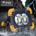 USB Rechargeable 20W COB LED Flashlight Outdoor Waterproof Flood Light USB and Power Bank Charging Strong Flashlight for Camping Traveling Hiking Cycling Workshop Car Repairing and SOS Emergency. 