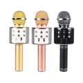 WS 858 Portable Wireless Bluetooth Karaoke Microphone Speaker - Rechargeable, High Sound, Multi-Function. 