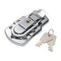 Patch Lock with keys, Toggle Latch Iron, Metal Toggle Latch for Suitcase Wooden Cases Briefcases, Box Lock, Toggle Latch, Spring Latch Catch Toggle Locks Mild Steel Hasp For Sliding Door Window Hardware. 