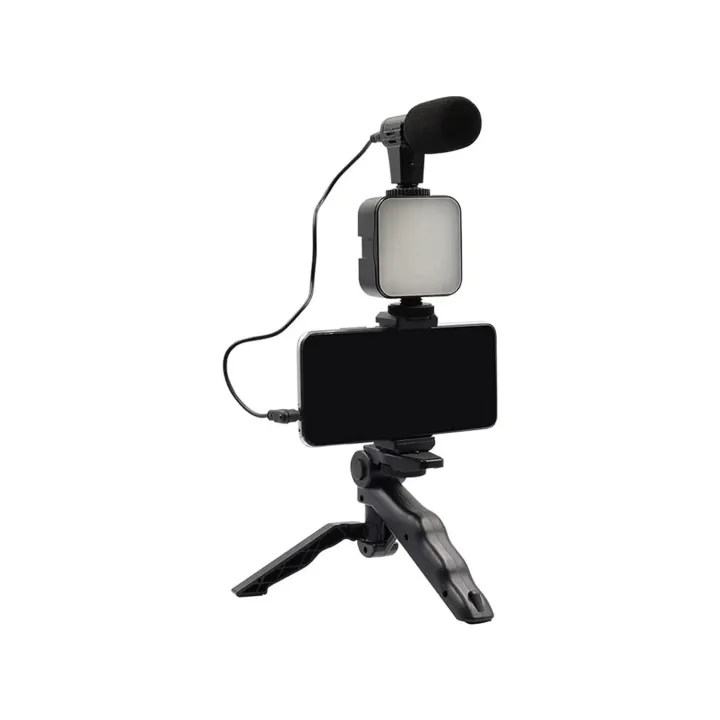 AY-49 Video-Making Kit Smartphone Stabilizer Rig with Dual Handle Grip ...