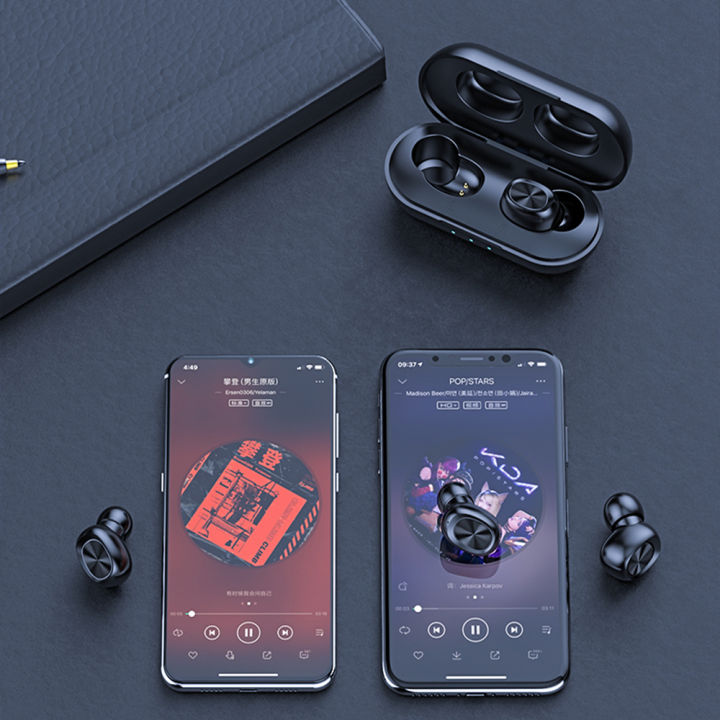 T&W%20TWS%20Bluetooth%20Wireless%20Earphone%205.0%20Touch%20Control%20Earbuds%20Waterproof%209D%20Stereo%20Music%20Headset%20300mAh%20Charging%20Warehouse%20-%20Image%206