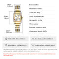 SKMEI X LIEBIG 【Buy 1 Get 3 Free】Original Relo Women's Waterproof Brand Gold Diamond Dial Elegant Temperament Casual For Formal Occasions Fashion Watch L8818. 
