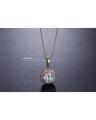 Rose Gold Pendant Necklace. 