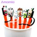 Amamia Straw Plugs BPA Free Cartoon Design Straw Plugs. 