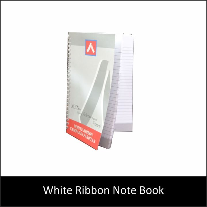 White Ribbon Note Book