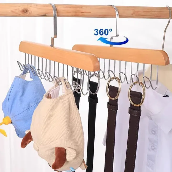 8%20Hooks%20Adjustable%20Closet%20Hangers,%20Wooden%20Hangers%20for%20Belt%20Hanger%20for%20Tie%20Lingerie%20Belt%20Scarf%20Tie%20Storage%20Racks%20Foldable%20Hooks%20Wood%20Hanger%20Wardrobe%20Organizers%20for%20Men%20Women%20-%20Image%203