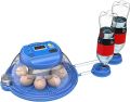 8 Eggs Intelligent Round Full Automatic Incubator Dual Supply AC-DC. 