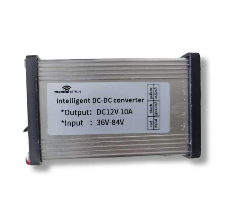 DC-DC Converter DC 36V 48V 60V 72V to 12V 10A Electric Bike/Cycle Converter Adapter for All Electric Bike E-70/E-125 Electric Bikes Rims: MS Jaguar, Pakzon EV, Crown, Road Prince, Road King, Ride Star, Rohi