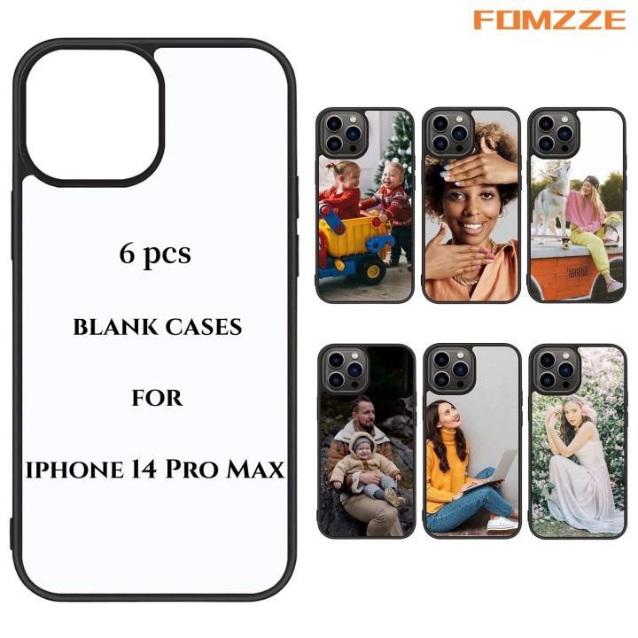 6 Pieces Sublimation Blanks Phone Case Bulk Cover Protective Anti-Scratch Soft Shockproof Slim Covers Compatible With IPhone 14 / 14 Pro /14 Pro Max
