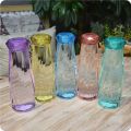 Smart Crystal Glass Colored Travel Water Bottle 500ml  Fancy & Stylish Bottles. 