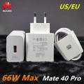 66W Huawei Mate 40 Pro SuperCharge Original 6A Usb Type C Cable Fast Wall Quick Charge Honor Nova 8 se Mate 40 RS P40 Adapter. 