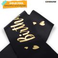Birthday Girl Slash in Black and Golden Banner For Birthday Party. 