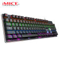 MK-X80 Wired Mechanical Gaming Keyboard With RGB Backlight Effects And Multimedia Function Keys. 