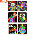 PinShang Magic Art Stickers Creative DIY Cartoon Transfer Painting Paper. 