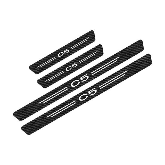 4PCS Car Sill Stickers For Citroen C1 C2 C3 C4 C4L C5 C6 C8 C-ELYSEE VTS Xsara C-Crosser Berlingo Jumpy Nemo Picasso Accessories