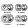 Diamond Grinding Wheel 10cm/3.94 Bowl Shaped Angle Grinder Sharpening Disc 400/600/800/1000Grits Saw Blade Abrasive Tool. 
